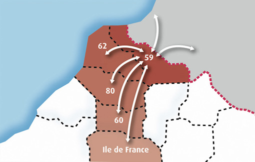 Transport routier 59, 62, 80, 60, Belgique et Ile de France